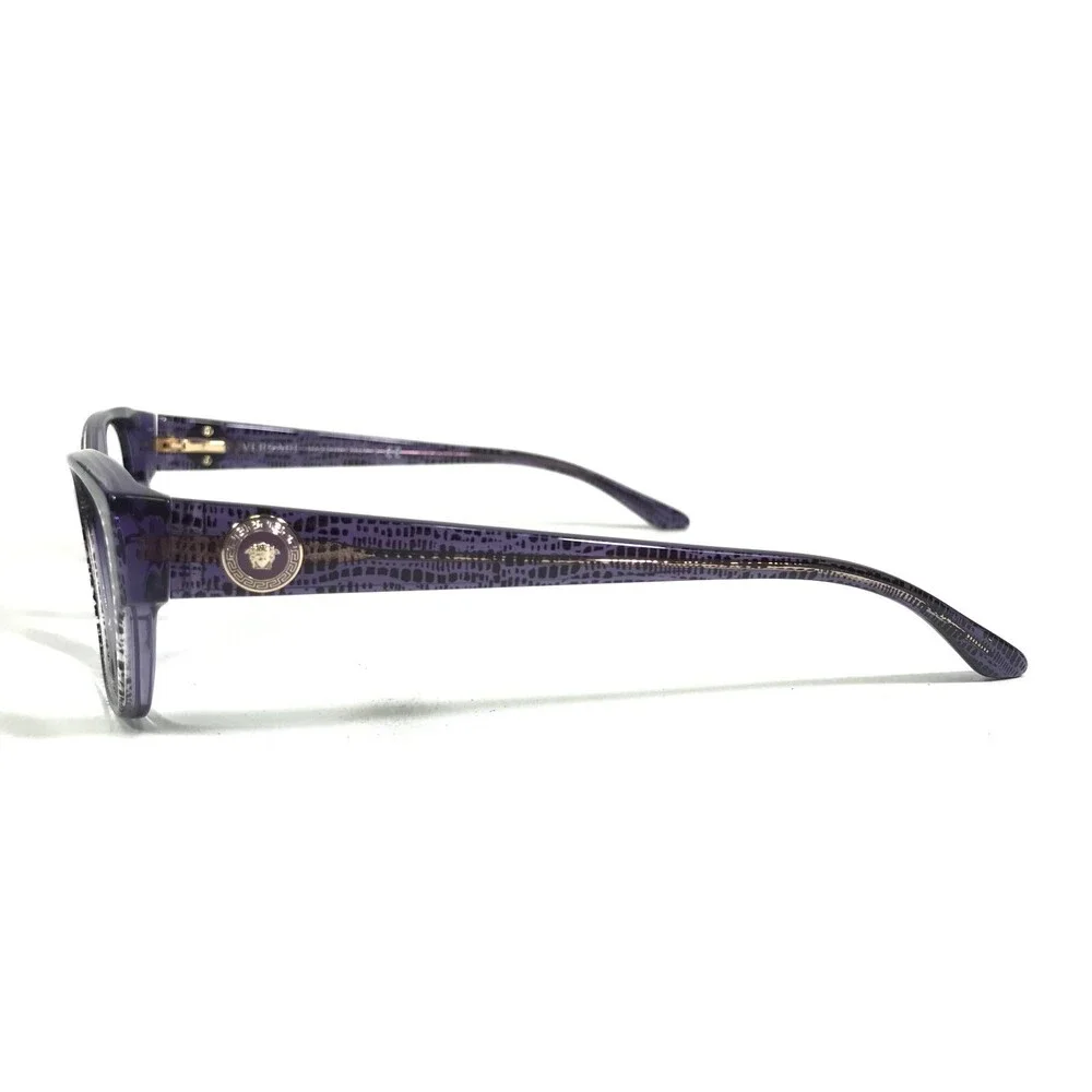 Versace Eyeglasses Frames MOD.3172 5000 Clear Speckled Purple Medusa 54-16-135